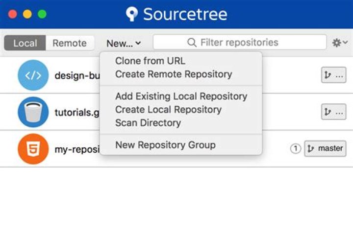 Sourcetree window with with the Pull button highlighted