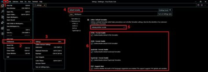 Steps to enable default formatter