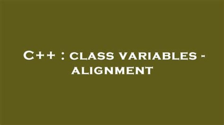 Variables Alignment