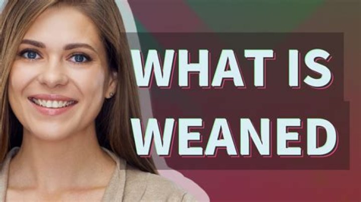 Was weaned meaning in english?