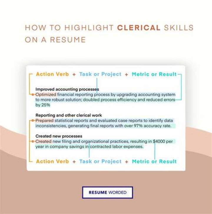 What clerical jobs mean?