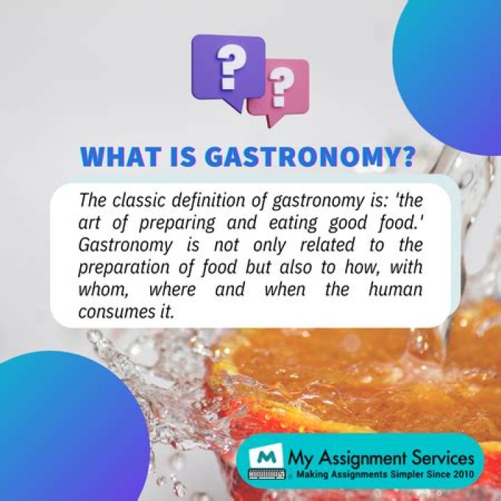 What does gastronomy mean?