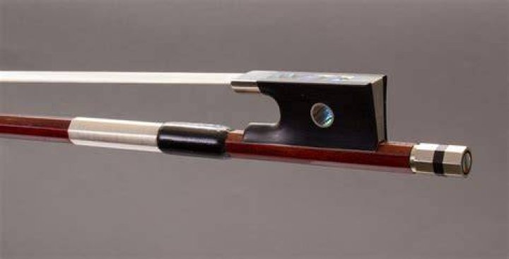 What is silver mounted violin bow?