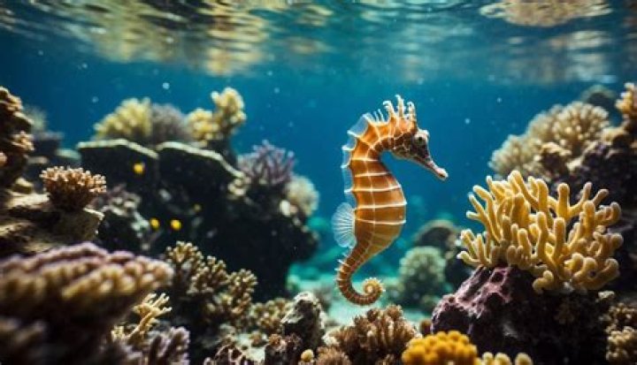 What seahorses live in coral reefs?