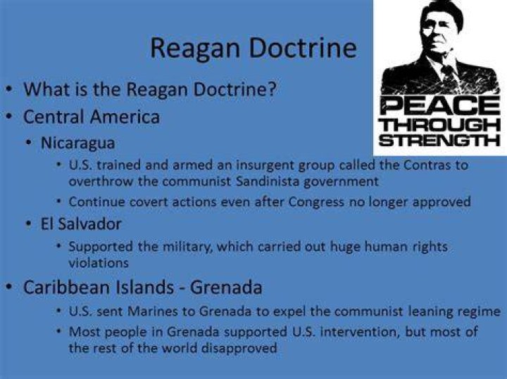 What was the reagan doctrine?
