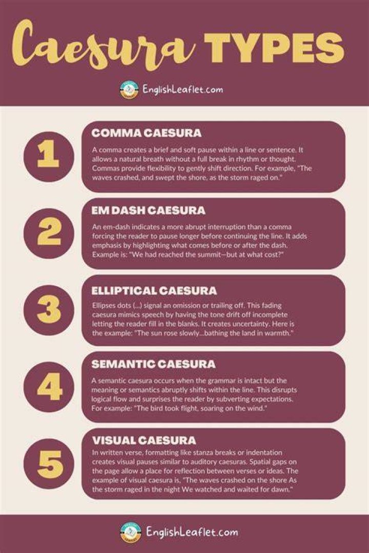 Whats a medial caesura?