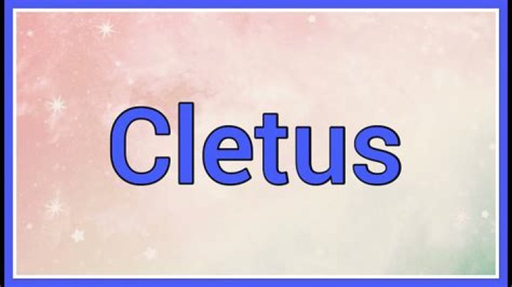 Whats the meaning of cletus?