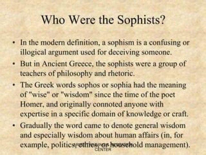 Whats the meaning of sophism?
