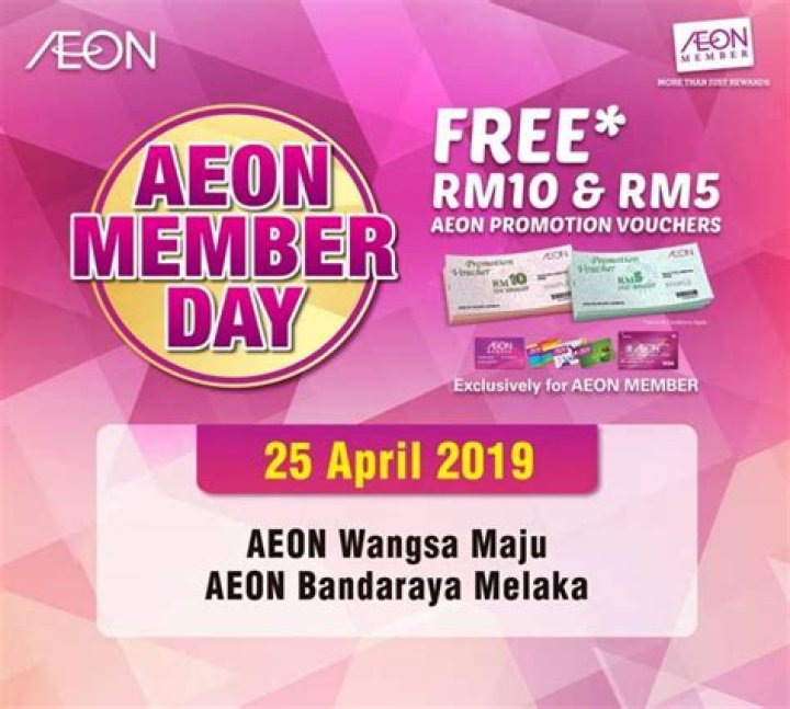 When is aeon member day?