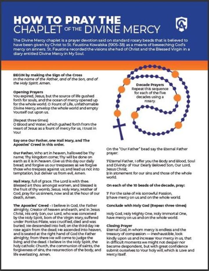 When to pray chaplet of divine mercy?