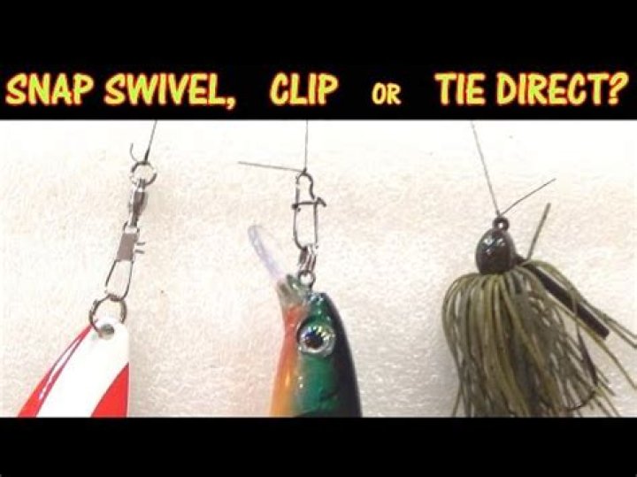 When to use a snap swivel fishing?