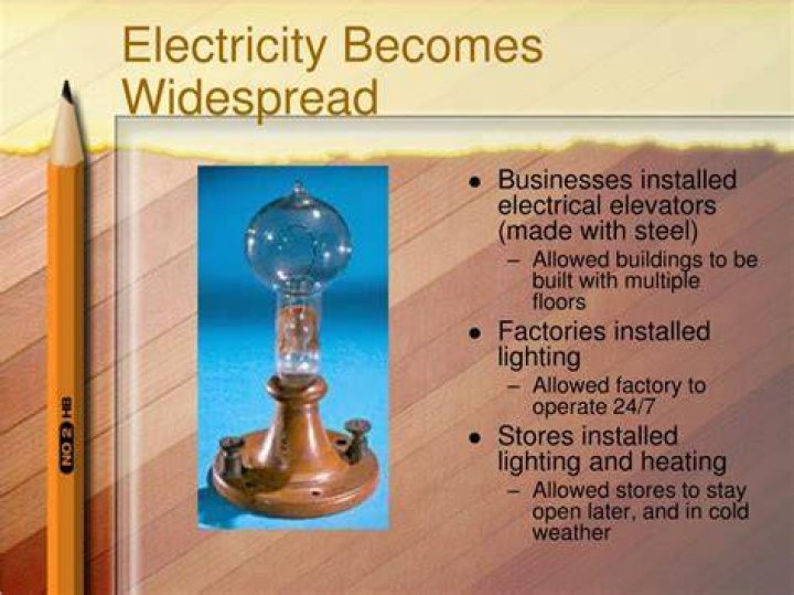 When was electricity widespread?