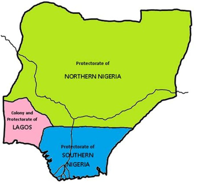 When was the northern and southern protectorate amalgamated?