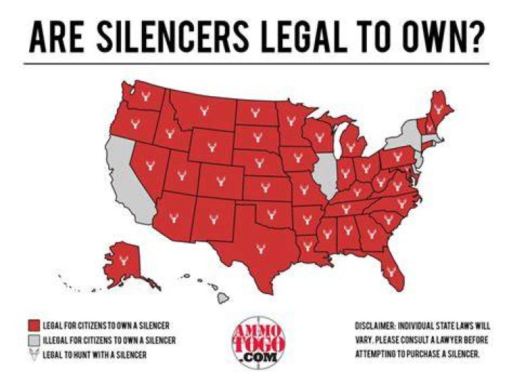 Where are suppressors legal?