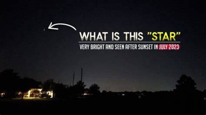 Which is the bright star in the west?