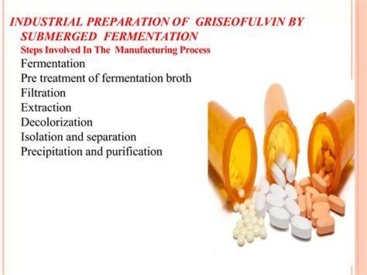 Why is griseofulvin taken with milk?