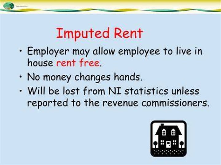 Why is imputed rent included in national income?
