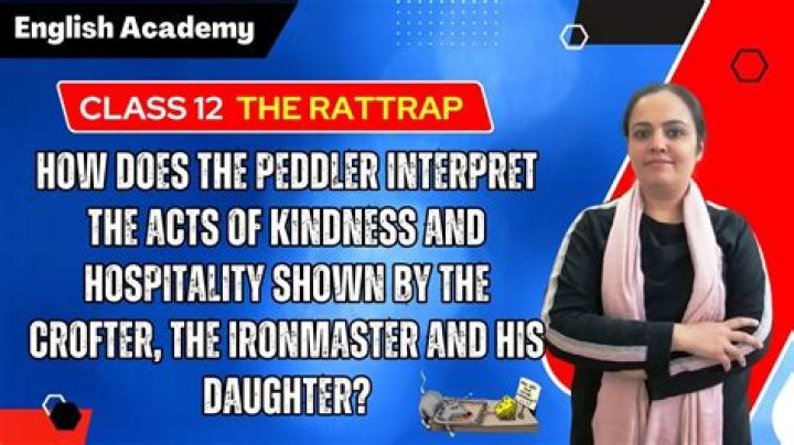 Why was the ironmaster so kind and obliging to the peddler?