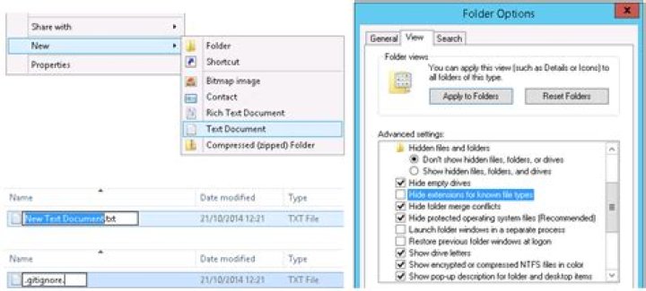 Windows Explorer .gitignore